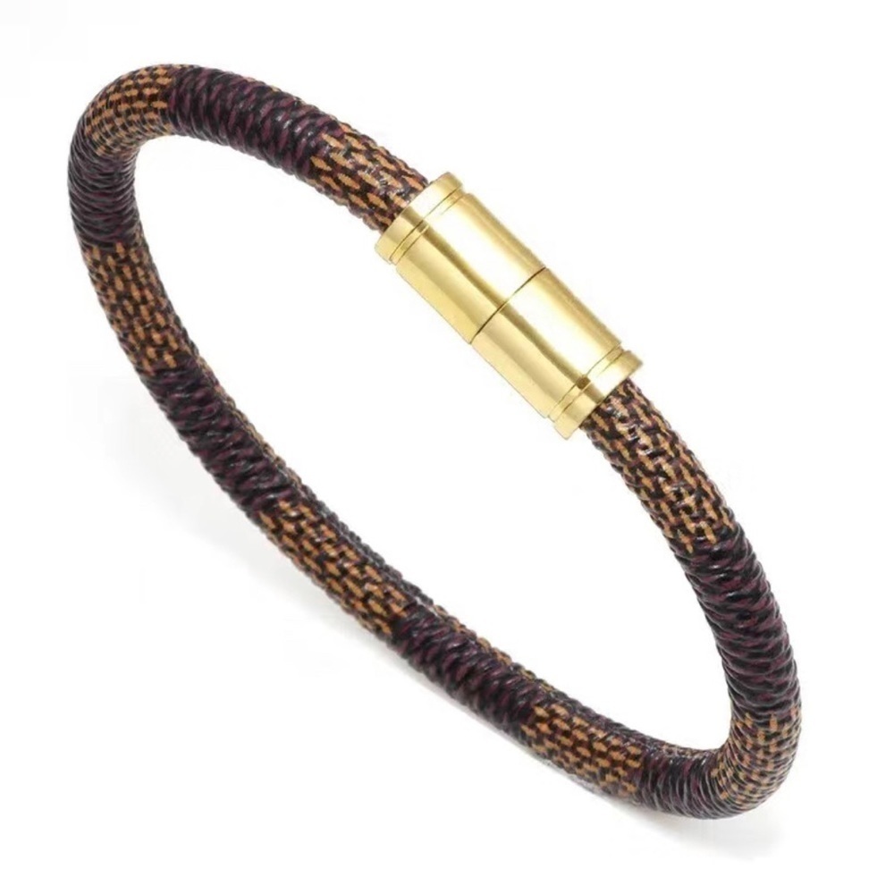 Brown And Black Pattern Magnetic Clasp Bracelet